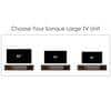 Sanque Large Engineering Wood Wall Mount Tv Entertainment In Brown Maple Finish