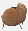 Melbourne Wicker Table And Chair Set In Brown Dual Tone Finish