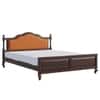 Verona Shesham Solid Wood Queen Size Bed Non Storage Bed In Walnut Finish