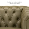 Fairmont 1 Seater Leatherette Sole in Olive Green Colour