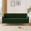 Fame Velvet 3 Seater Sofa in Green Colour