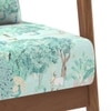 Brooks Armchair - Natural -Chitra Velvet-Mint
