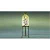 Nellie White Glass Shade Floor Lamp With White Metal Base
