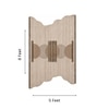 Handmade Wool Shaped Rug Modern Minimalist Beige 5 x 8 Feet Carpet