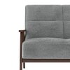 Logan 3 Seater Wooden Sofa in Grey Colour
