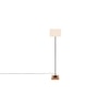 Drake White Cotton Shade Floor Lamp