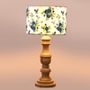 Devansh Multicolor Cotton Table Lamp With Wood Natural Base (7X17.5 Inches)-15