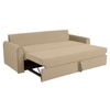 Clevam 3 Seater Pull Out Sofa cum Bed  in Beige Colour