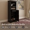 Mateo Solid Wood Bar Cabinet (Mahagony Finish)