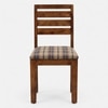 Arbor 4 Seater Dining Set with Cushioned Chairs in Check Colour