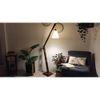 Fisher Beige Jute Floor Lamp with Beige Jute Base