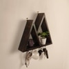 Pharoah Wooden Wall Shelf Organiser With Key Holders