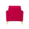 Rafeal Fabric Lounge Chair in Pink Colour