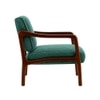 Citrus Boucle Fabric Arm Chair in Green