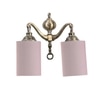 Devansh Metal Electric Wall Light in Grey Colour with Grey Shade Count of 2 Lights