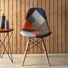 DSW Solid Wood Side Chair Replica in Patchwork Colour