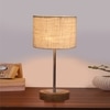 Devansh White Jute Table Lamp With Natural Wood Base & Steel Pipe (7X17 Inches)-10