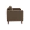 Bruch Boucle Fabric Arm Chair in Brown Colour