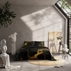 Stoa Paris 300TC UltraSatin King Size Comforter,  Lightweight, Black Gold