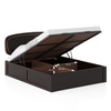 Nimbus Solid Wood Queen Size Bed With Hydraulic Storage (Mahogany Finish)
