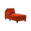 Alba Fabric Chaise Launger in Orange Colour