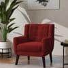 Derel Accent Chair in Maroon Colour