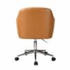 Doe Buck Colm Modern Tan Leatherette Office Chair