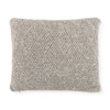 Tagus Grey Cotton Knitted Cushion Cover 16X16 Inches