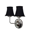 Devansh Dual Steel Metal Wallmounted Lamp With Cotton Steel Metal Shade