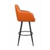 Doe Buck Luxury Faux Leather Counter Height Bar Stool in Tan Colour