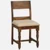Rangrez Sheesham Wood 6 Seater Dining Set in Provincial Teak Finish with Cushioned Chairs