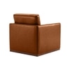 Bobby PU Leather Lounge Chair in Tan