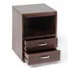 Kassel Solid Wood Side Table in Walnut Finish