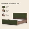 Rio Engineered Wood Queen Size Hydraulic Storage Bed In Moss Green