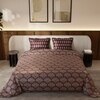 Stoa Paris Satin Comforter Set for King Size Bed 300TC Premium Bedding Ruby Affair