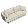 Aster 3 Seater Sofa In Dual Tone Beige And Chocolate Colour