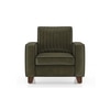 Apollo Neo Sofa (Colour : Deep Olive Velvet, Seating Capacity : 1 Seater, Cushion Type : Soft, Back Height : Regular Back)