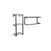 Claymint metal wall shelf