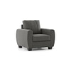 Luna 1 Seater Fabric Sofa in Slate Grey Colour