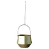 Hanging Wine Planter Set Of 2 In Gold Colour