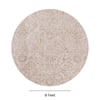 Neulooms Handloom Knotted Reversible Flatweave Round Rug Wheat or Ivory 9ft