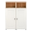 Lofty Medium Wardrobe with Striped Design for Compact Bedroom Storage