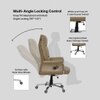 Ettorez Majestic Ultra Premium Leatherette Office Chair In Camel Colour
