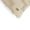 Fret Natural Cotton Knitted Cushion Cover 18X18 Inches