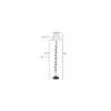 Docie White Natural Fiber Floor Lamp with Black Iron Base