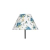 Mayah Multicolour Fabric Floor Lamp with Black Iron Base