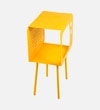 Yellow Metal Side Table in Yellow Colour