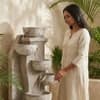 Water Fountain Zen Harmony Cascading Water Fountain in Multicolor Colour