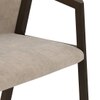 Dorothy Fabric Accent Chair In Beige Colour