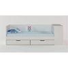 Corner Office Engineered Wood Drawer Storage Bed in Caribe Colour